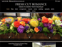 Tablet Screenshot of freshcutromance.com